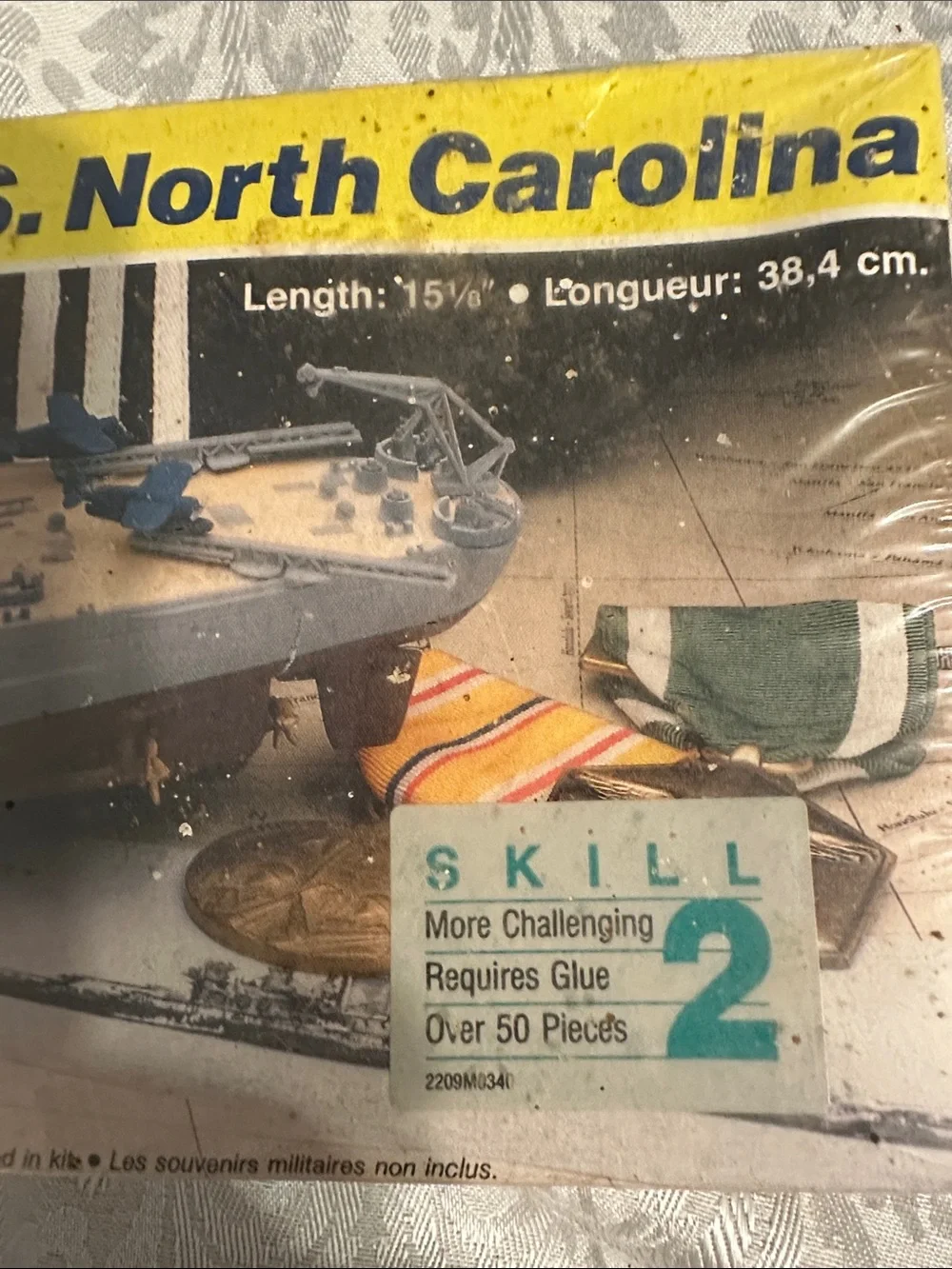 Vintage USS North Carolina BB55 Model Battleship Model Kit